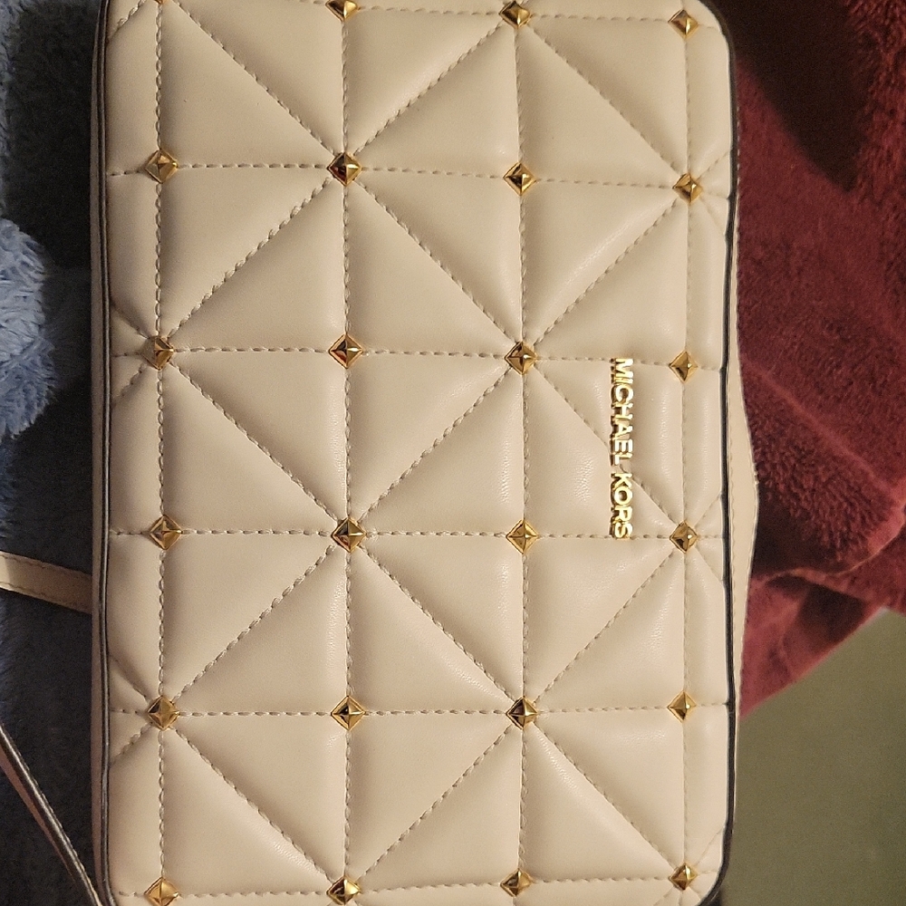 Michael Kors Cream Quilted Women's Bag